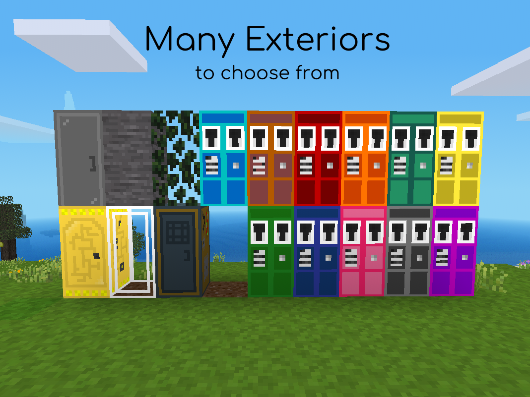 All Tardis exterior skins